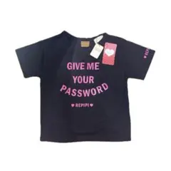 140cm XS REPIPI ARMARIO ロゴTシャツ 黒のサムネイル