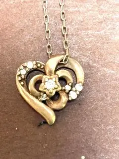 4℃ダイヤモンドオープンハートネックレス