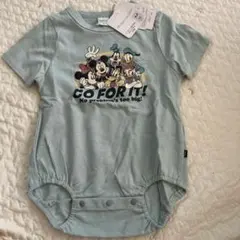 新品 ディズニー ロンパース 80cm ミントグリーン