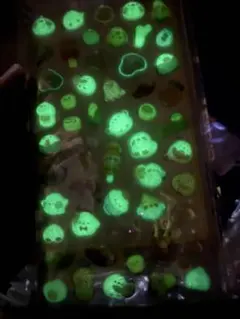 ボンボンドロップ風　かたいシール　3D ２枚セット　光るシール