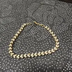 イマック シルバー メタル パール ネックレス 約40cm - メルカリ