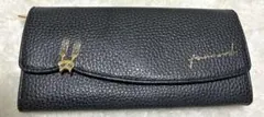 フレームワーク 猫 ねこ ネコ 財布 長財布 ブラック キトン 肉球 爪痕