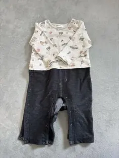 ⭐︎即日発送⭐︎車柄ロンパース カバーオール70 ポケットつき