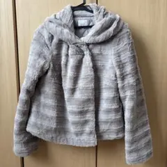 grove フェイクファーコート ベージュ Lサイズのサムネイル