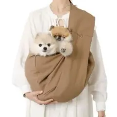 ペット用スリング キャリーバッグ ベージュMのサムネイル