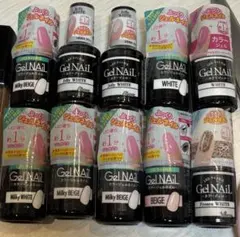 セリアジェルネイル 白系10本セット まとめ売り