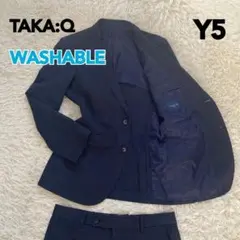 TAKA:Q 洗えるビジネススーツ ネイビー Y5 ウォッシャブルのサムネイル