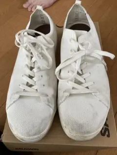 エコアレフ　メンズスニーカー　白