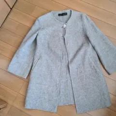 ZARA WOMAN グレー チェスターコート XS