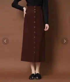 【美品】DRESSTERIOR ドレステリアロングスカート ボルドー38