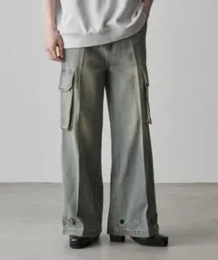 【CLEL】クレイル　タイプ ミリタリー フレア カーゴ パンツ