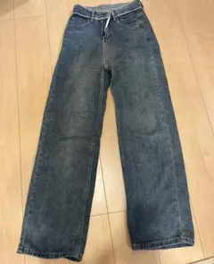 ワイドデニムパンツ ブルーのサムネイル