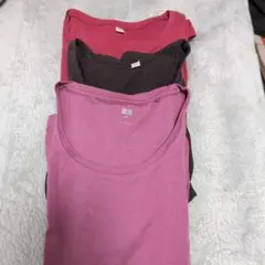 ユニクロ　レディース　七分袖Sサイズ　３枚セット