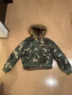 迷彩ファー付きフードジャケット