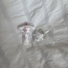 シナモロール ふわふわスノーめじるしアクセサリー ワントーンマスコット