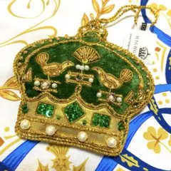 バッキンガム宮殿　チャールズ国王　記念オーナメント　エリザベス女王　ビーズ刺繍 バッキンガム宮殿 チャールズ国王 記念オーナメント エリザベス