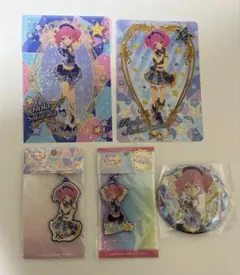 【32】アイカツスターズ　グリッターガラポン　桜庭ローラセット② 缶バッジ