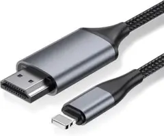 【新品未使用】HDMIケーブル 2m 変換アダプタ ライトニング iPhone