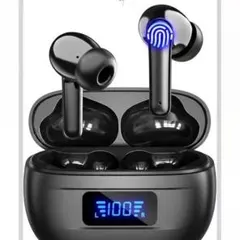ワイヤレスイヤホン Bluetooth5.3　ブルートゥース LEDディスプレイのサムネイル