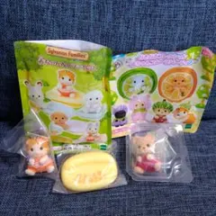 シルバニアファミリー　メイプルネコ　クマ　赤ちゃんシリーズ