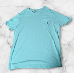 U.S. Polo Assn. 水色 Tシャツ Lサイズ