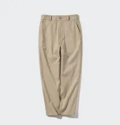 UNIQLOリネンコットンテーパードパンツ ベージュ