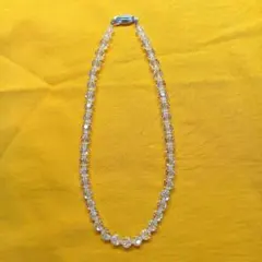 水晶 ビーズネックレス