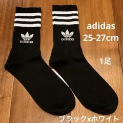 新品 アディダス ソックス ミッドクルー 1足 Mサイズ 25-27cm