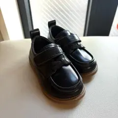 子供用 ベビー フォーマルシューズ ローファー ブラック SHEIN EUR22