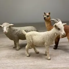 シュライヒ 動物フィギュア 3体セット　アルパカ　ひつじ　ヤギのサムネイル