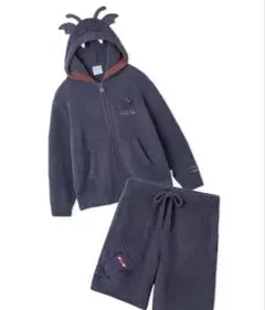 ジェラピケドラクエ⭐︎ユニセックスパウダードラキーパーカ&ハーフパンツセットS-M