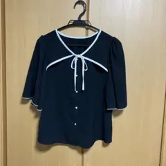 シフォンブラウス M