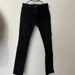 GU ブラック　ウルトラストレッチスキニージーンズ