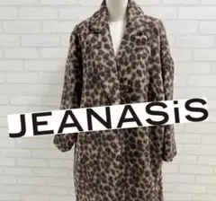 ②★美品★ JEANASiS ヒョウ柄ファーロングコート