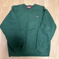 Supreme ダークグリーン クルーネック トレーナー