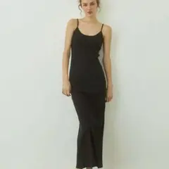 新品　ALEXIA STAMアリシアスタン　パッドinリブワンピースLウェルネス
