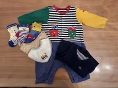 ミキハウス80ロンパースセット