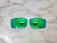 即発送 ガスカン オークリー ジェイド ミラー サングラス 交換 偏光レンズ 緑