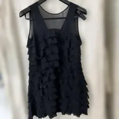 ブラック ノースリーブ チュニックのサムネイル
