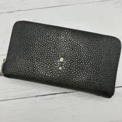 良品 ムータ オーガナイザー 長財布 スターマーク ガルーシャ 本革 黒のサムネイル