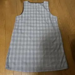 チェック柄ジャンパースカートレディース