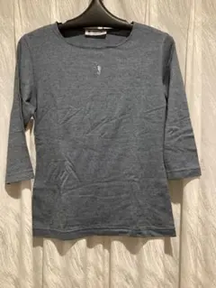 FUKUZO(フクゾー) 長袖Tシャツ サイズL レディース - 黒 長袖//春・秋物 ロールアップスリーブ七分袖（ビエラ生地） （シャツ・ブラウス