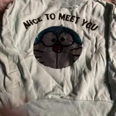 ミントグリーン トレーナー ドラえもん アンパンマン