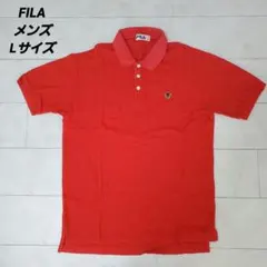 FILA メンズ ポロシャツ レッド Lサイズのサムネイル