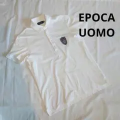EPOCA UOMO 三陽商会 ワッペン付 ポロシャツ 綿100% 日本製