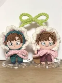 ほわぬい　ぬい服　さくらんぼ　ボンネット　編み物　忍たま乱太郎