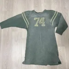 DENIM DUNGAREE Tシャツワンピ　130