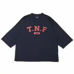 THENORTHFACE 3/4 TNF Logo Tee ネイビー XL