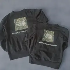 ノースフェイス　スウェット黒140.120セット