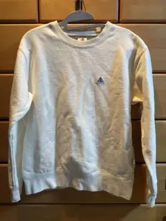 GEVACO ホワイト クルーネックスウェット